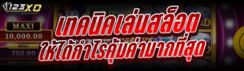 เทคนิคเล่นสล็อต ให้ได้กำไรคุ้มค่ามากที่สุด