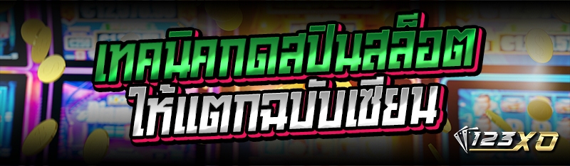 เทคนิคกดสปินสล็อต ให้แตกฉบับเซ