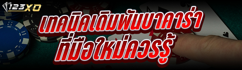 เทคนิคเดิมพันบาคาร่า ที่มือใหม